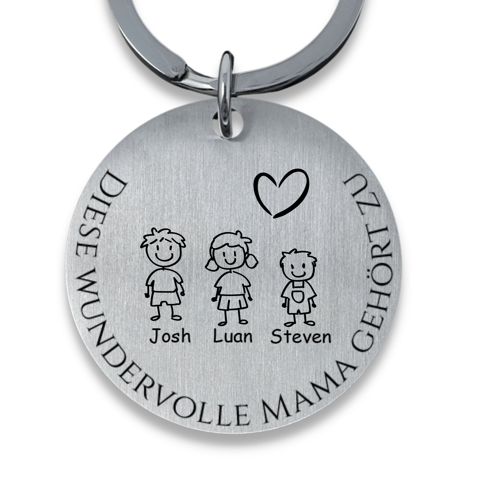 Schlüsselanhänger rund | Diese Mama gehört zu ...