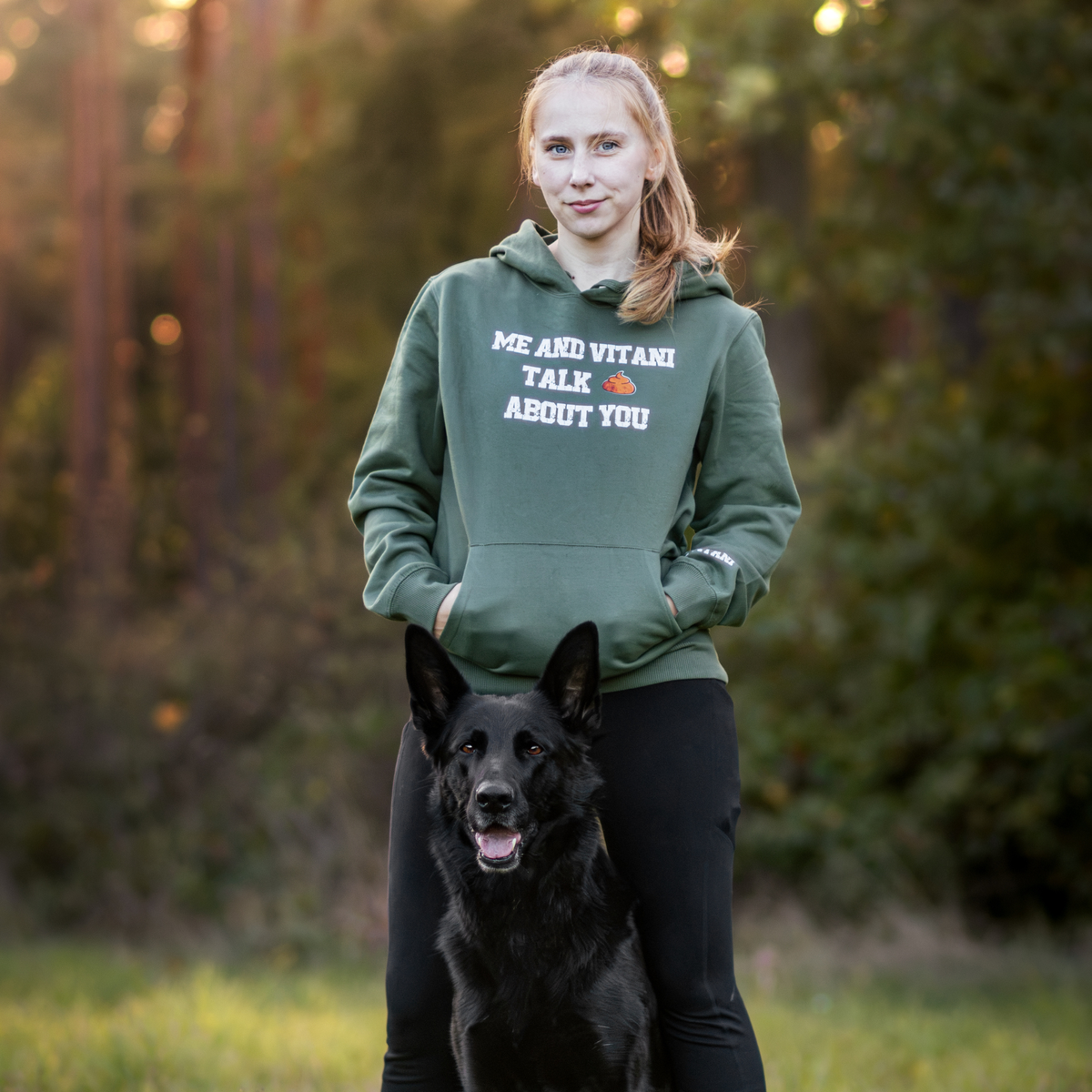 Hunde-Hoodie personalisiert - Talk shit