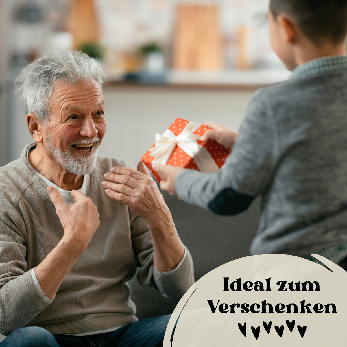 Schlüsselanhänger rund | Dieser Opa gehört zu ...