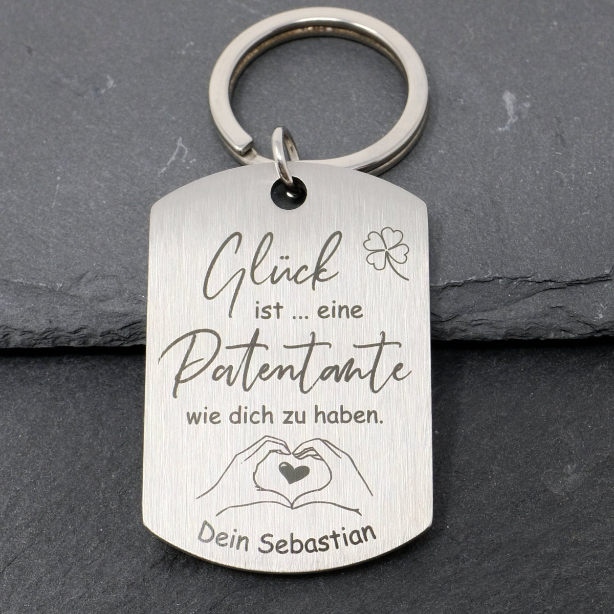 Schlüsselanhänger Dog Tag | Patentante