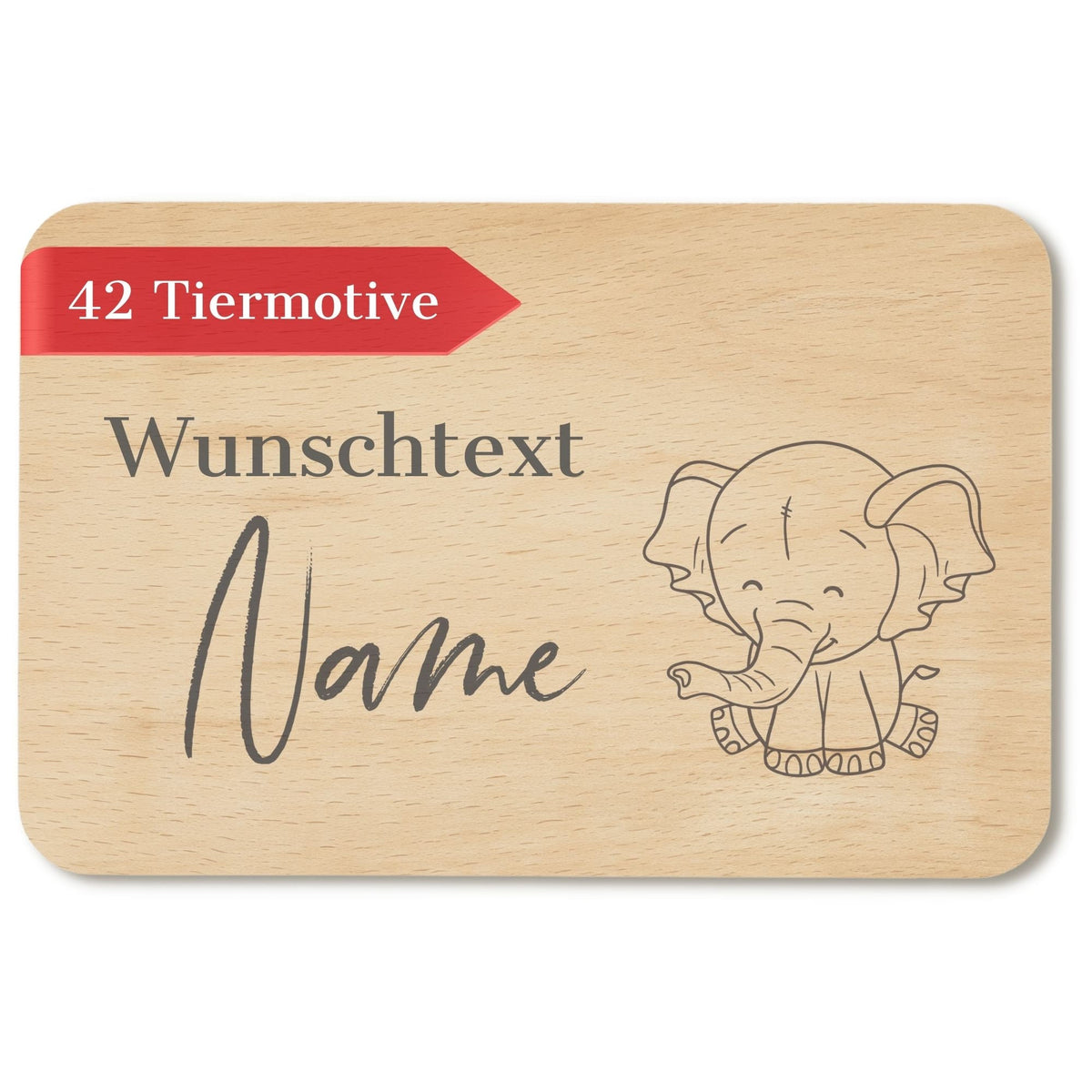 Frühstücksbrettchen "Tiermotiv"
