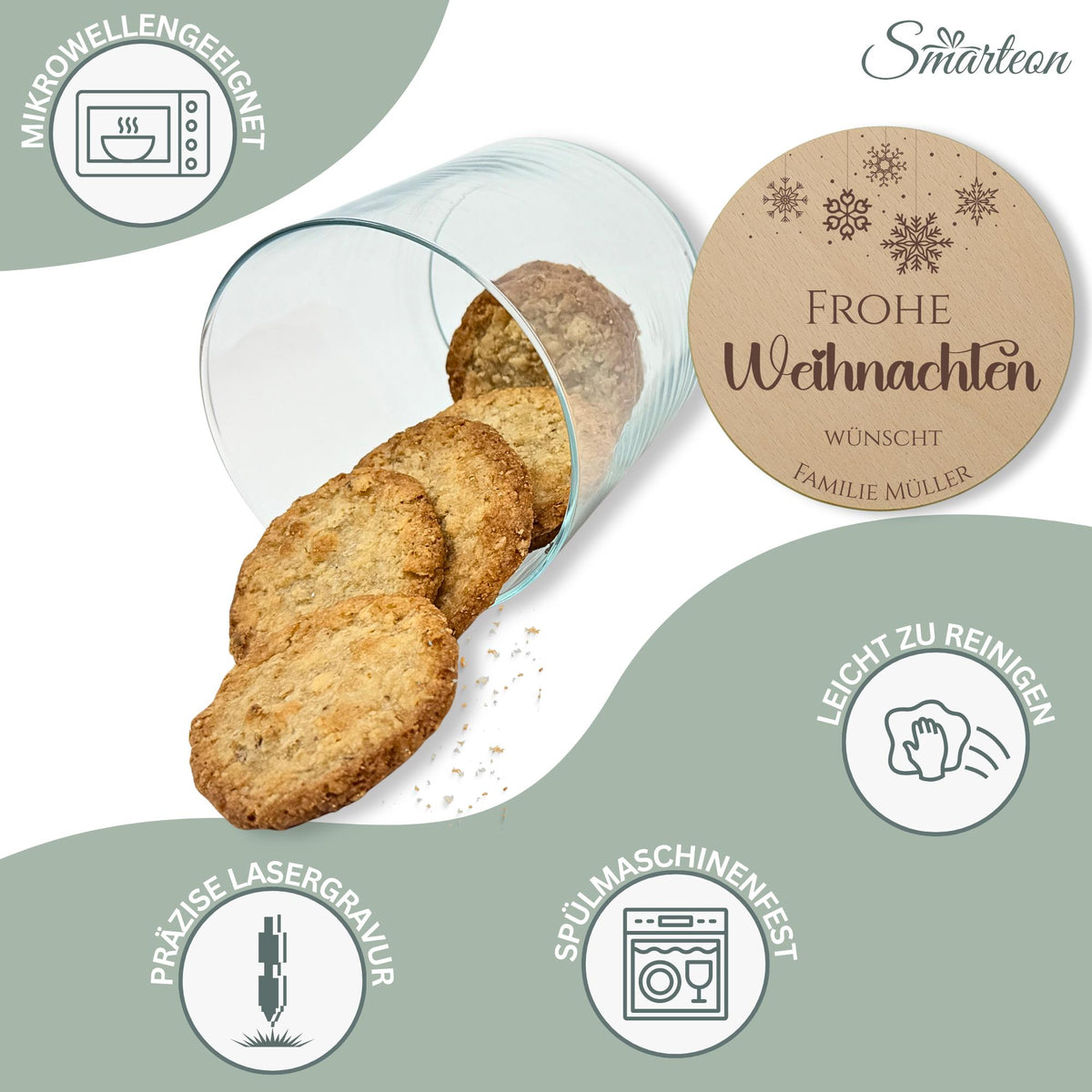 Vorratsglas | Frohe Weihnachten