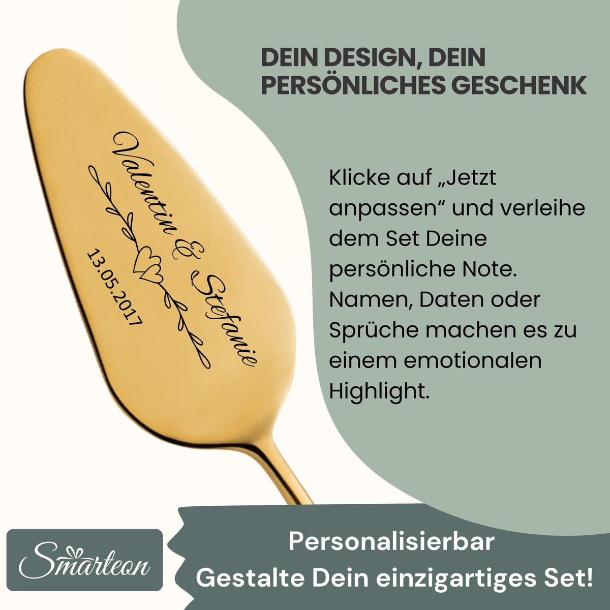 Tortenheber Set "Ewig Dein, Ewig mein, Ewig uns"