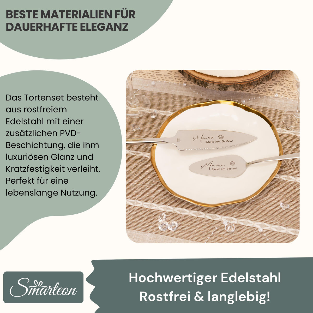 Tortenheber inkl. Tortenmesser im Set Personalisiert