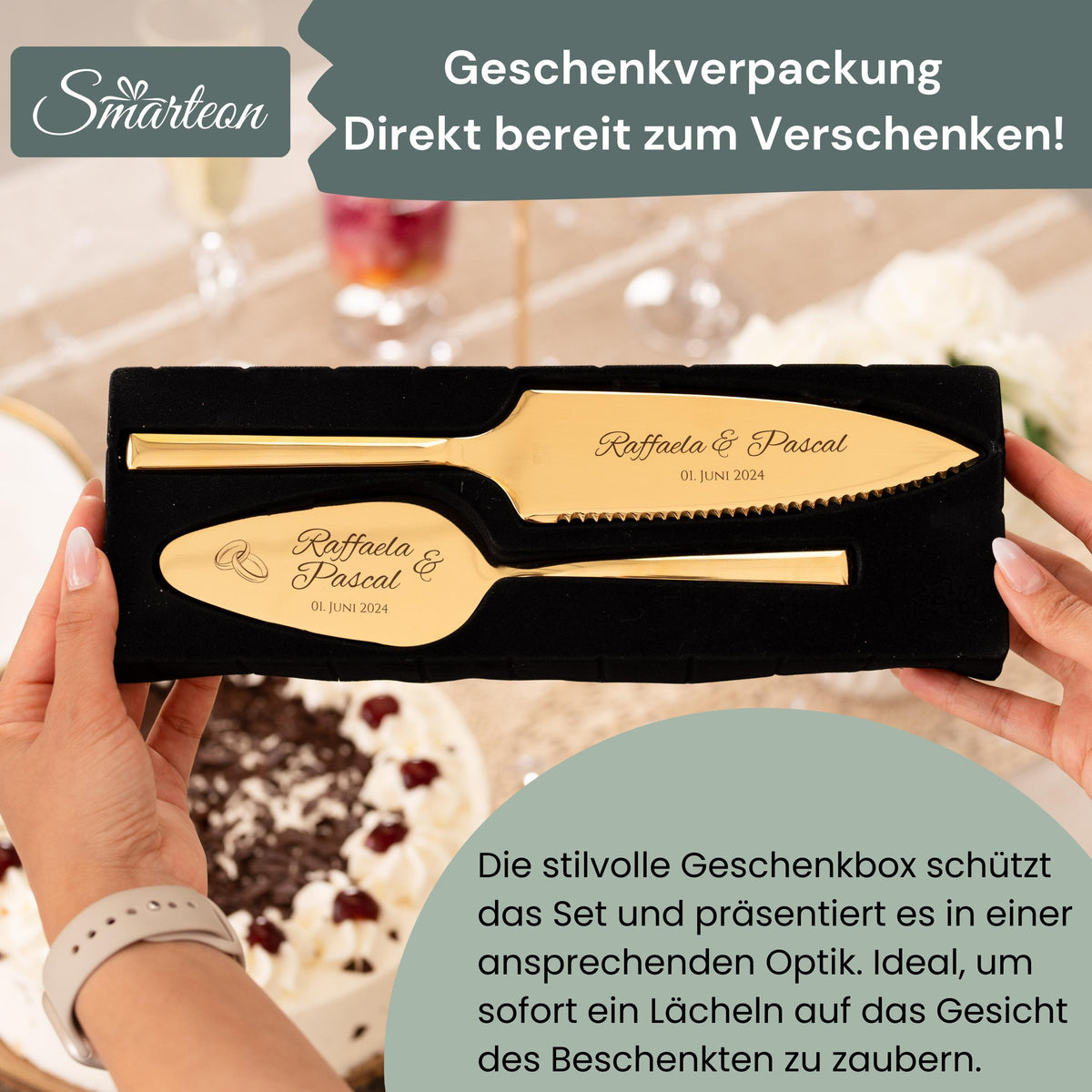 Tortenheber inkl. Tortenmesser im Set Personalisiert