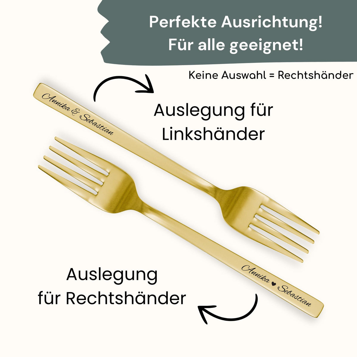 Gabel Set mit personalisierter Gravur