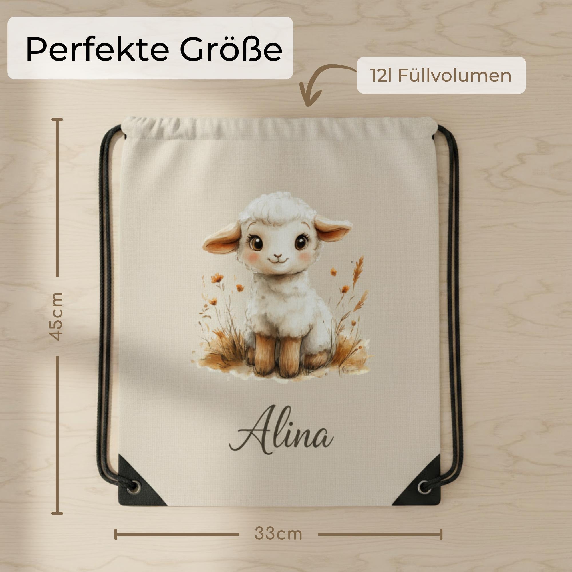 Personalisierter Turnbeutel mit Namen | Gymbag Kinder MĂ€dchen Junge | Geschenk zur Einschulung & Kindergartenstart | Sportbeutel Schule Kita
