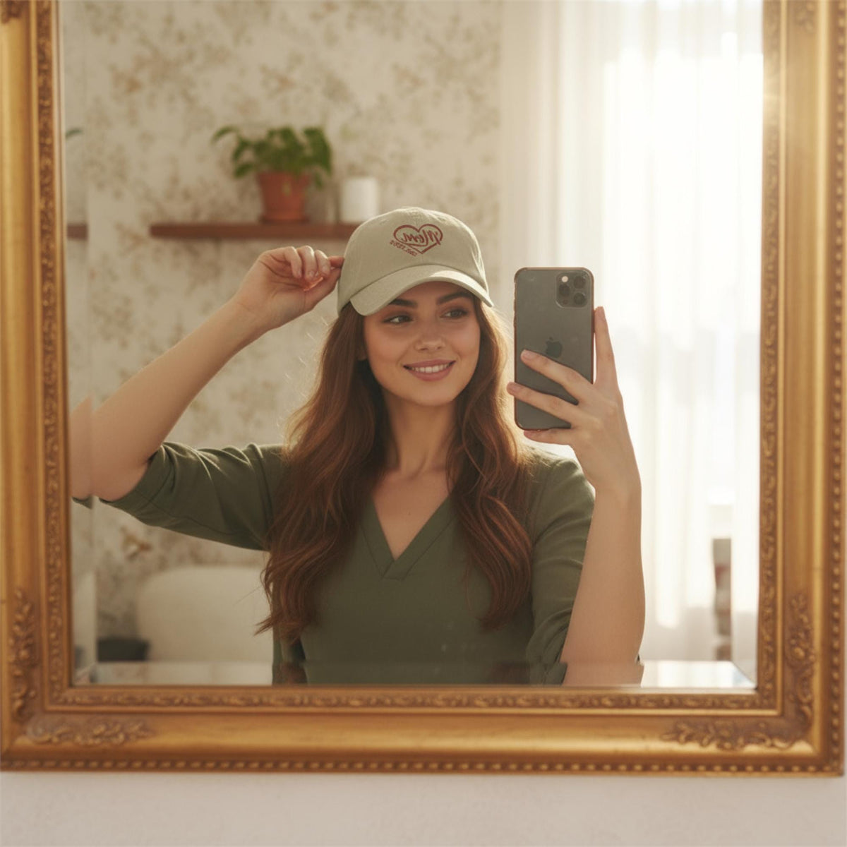 Personalisierte Vintage Cap - 100%Baumwolle