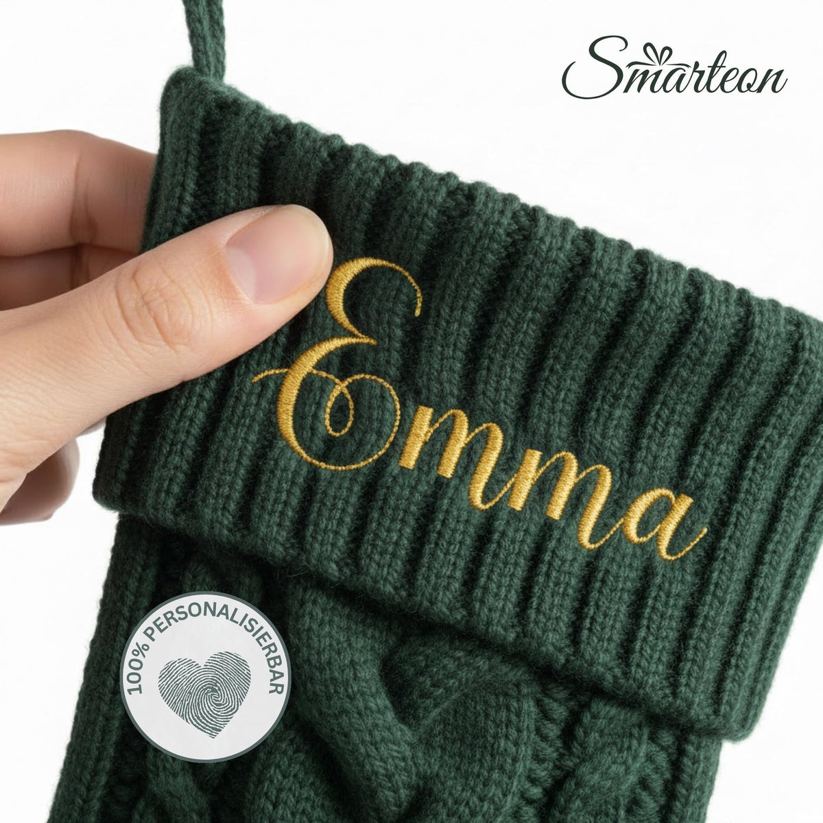 Weihnachtsstrumpf personalisiert mit Namen