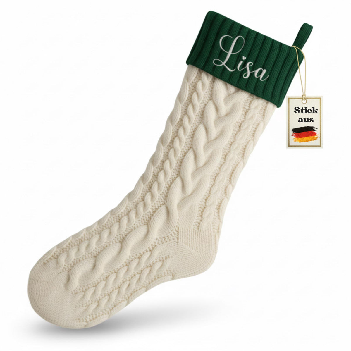 Weihnachtsstrumpf personalisiert mit Namen
