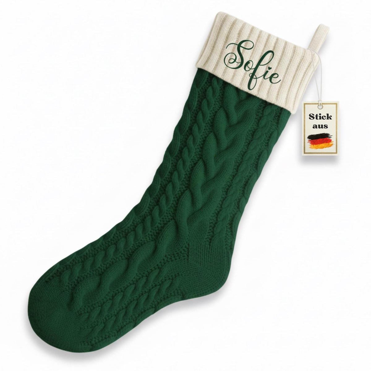Weihnachtsstrumpf personalisiert mit Namen
