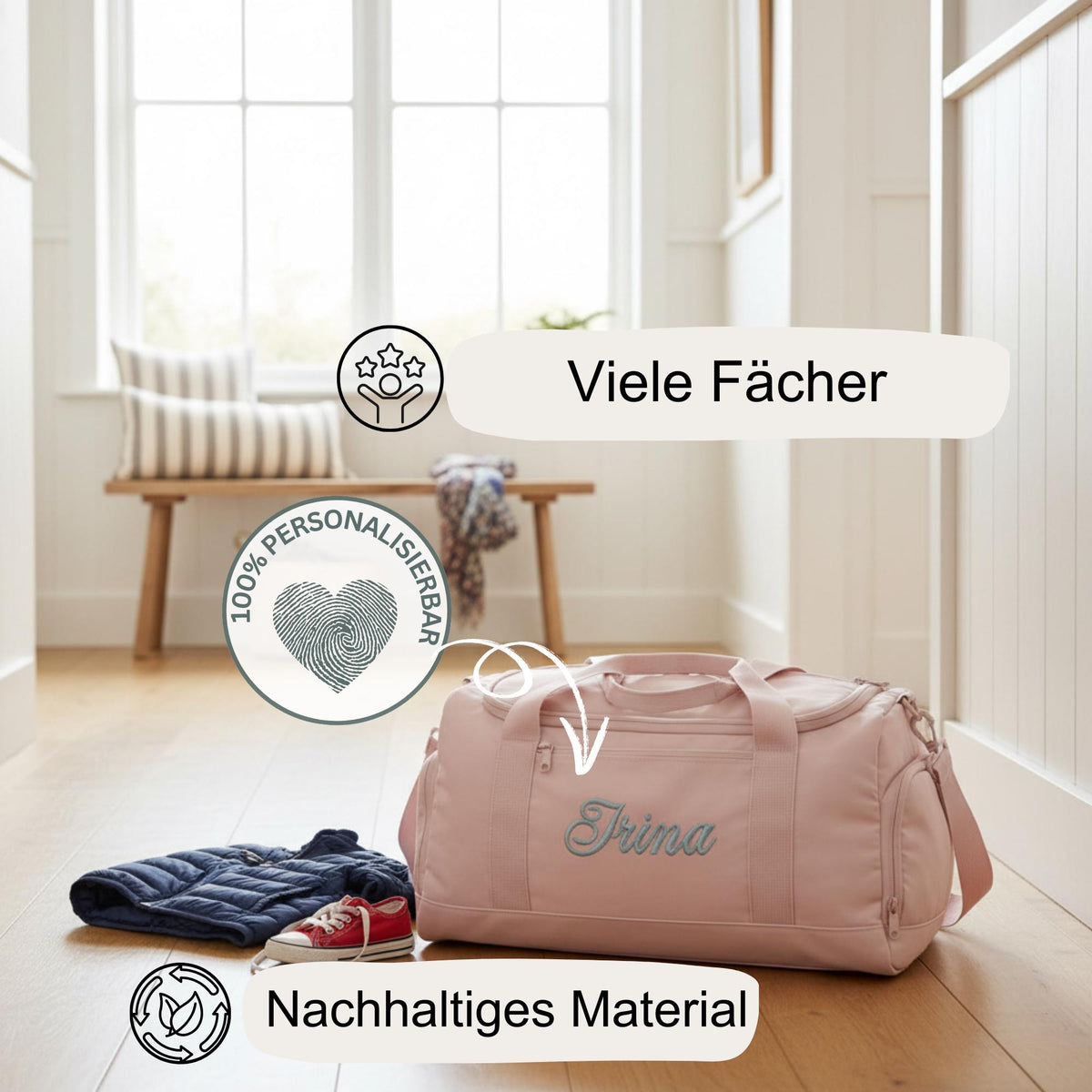 Personalisierte Sporttasche mit Namen