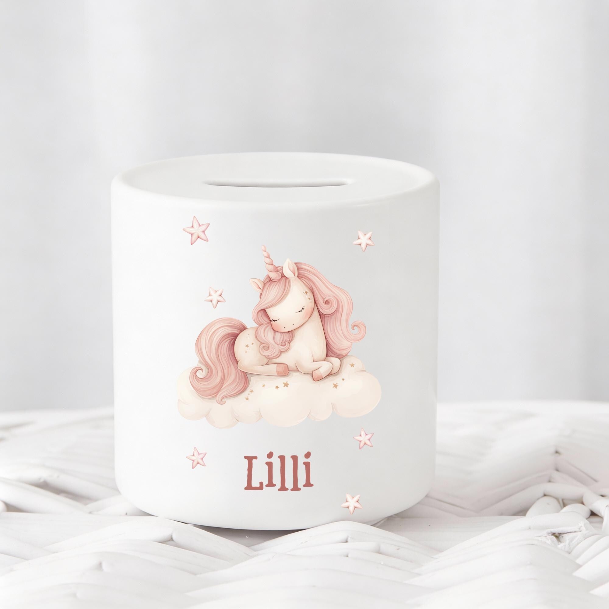Personalisierte Spardose für Kinder, Sparen für Kinder, Spardose mit Motiven für Mädchen und Jungen