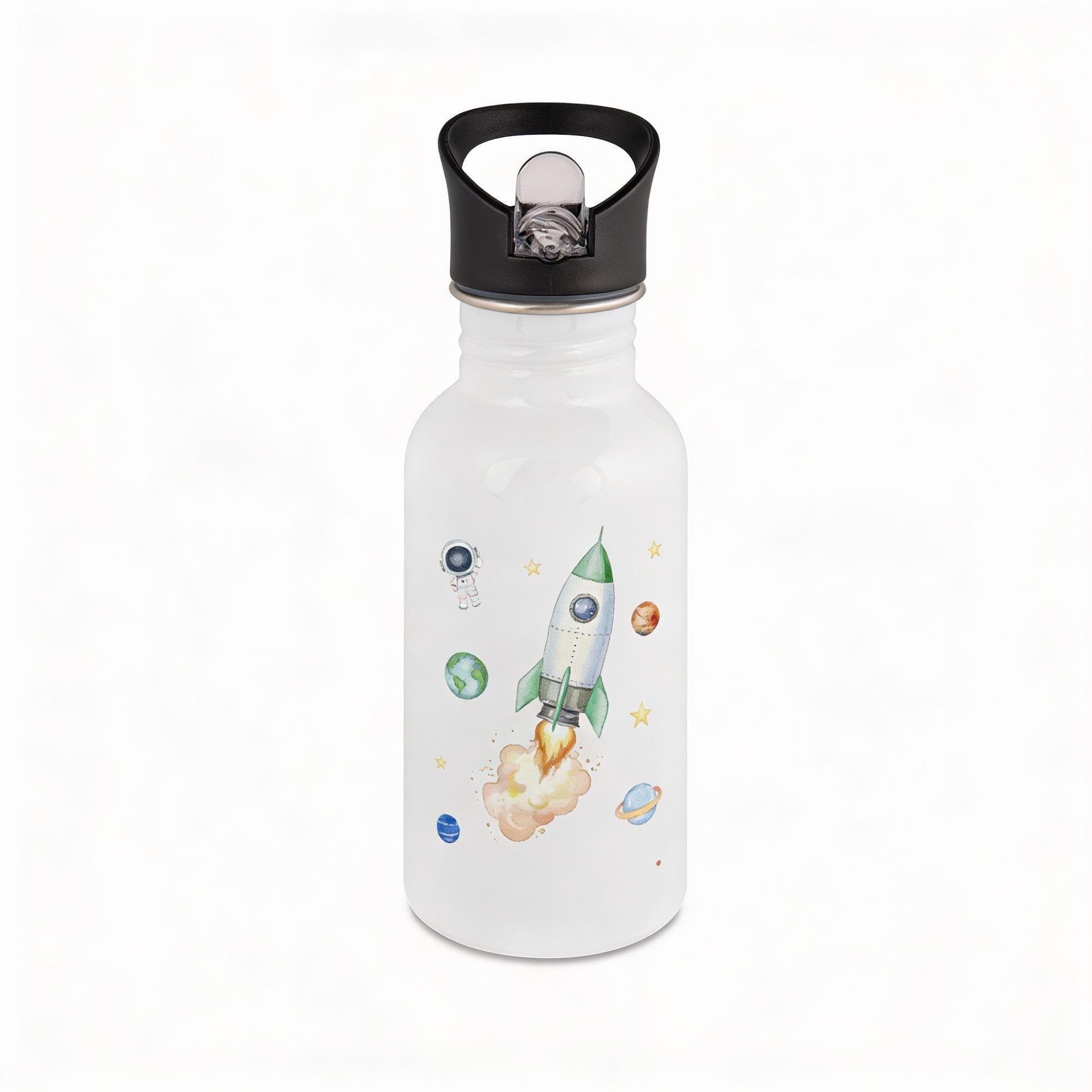 Personalisierte Trinkflache für Kinder, Flasche mit Namen und Motiv, Geschenk für Junge und Mädchen
