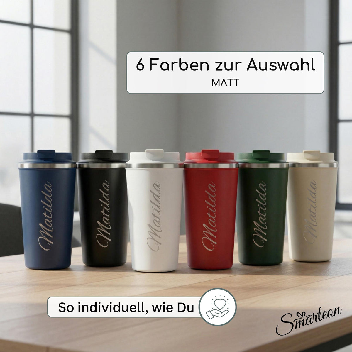 Personalisierter Thermobecher mit Namen (350ml)