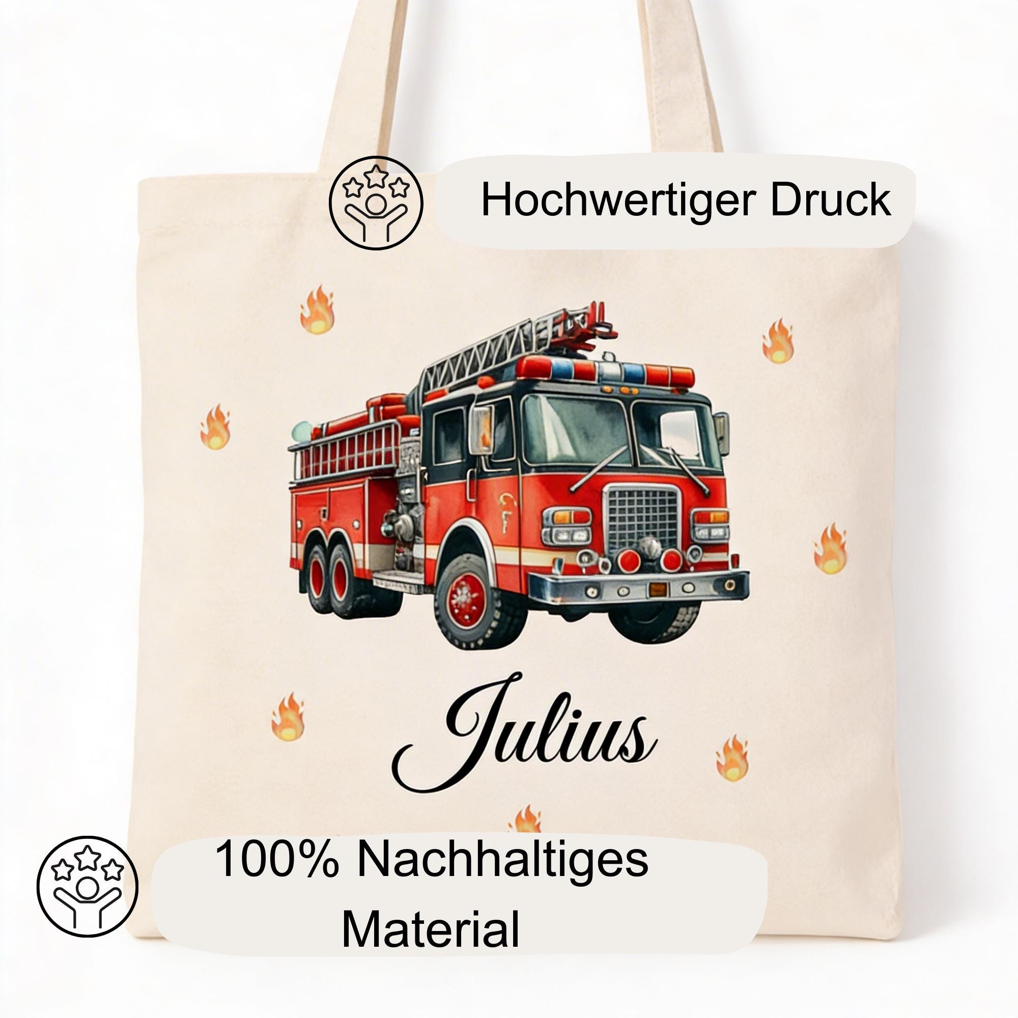 Personalisierte Jutebeutel mit Druck, Beutel mit Namen, Stofftasche für Kinder, Sportbeutel Kindergarten, Geschenk für Junge und Mädchen
