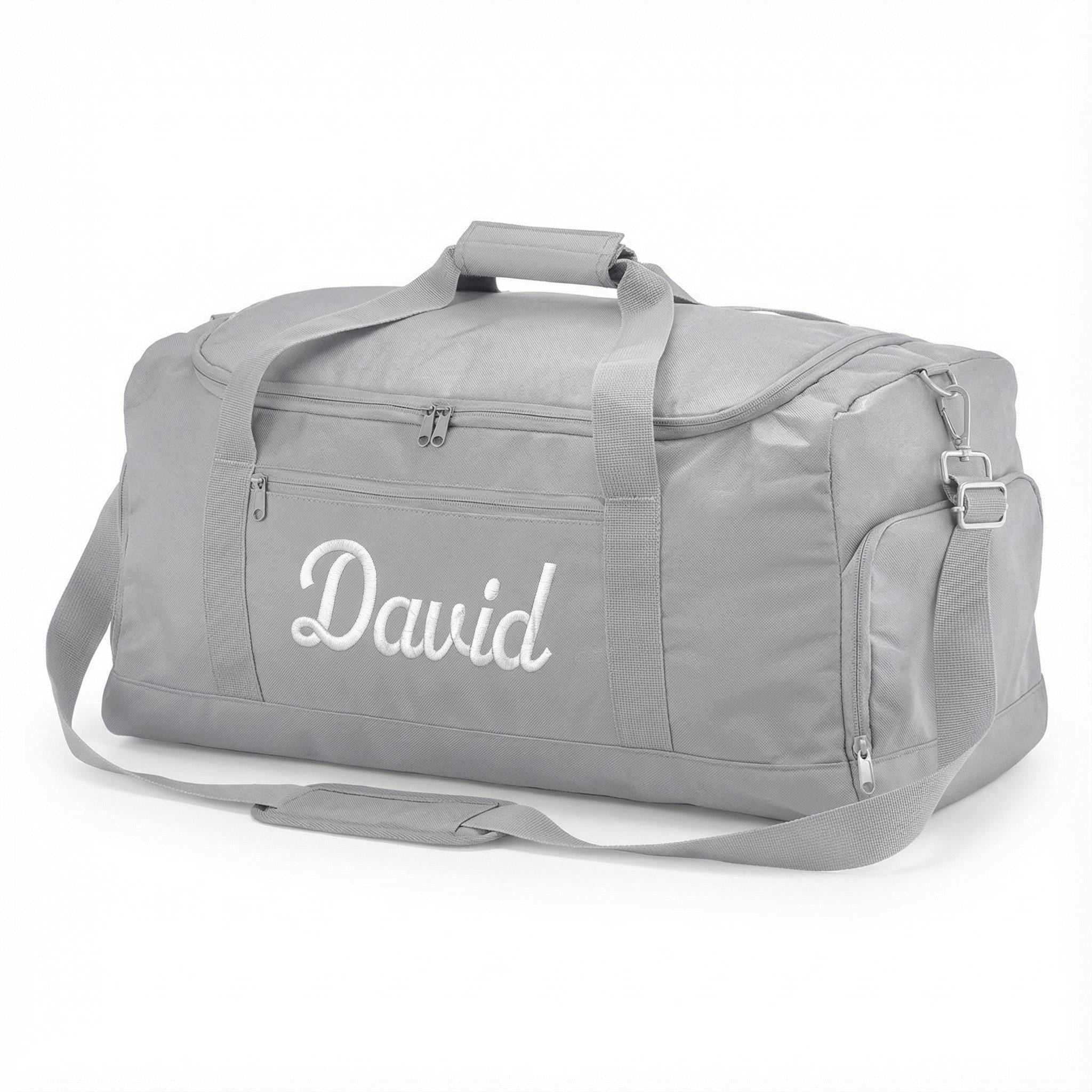 Personalisierte Sporttasche mit Namens Stick, Reisetasche mit Namen, Tasche mit Stick für Männer und Frauen