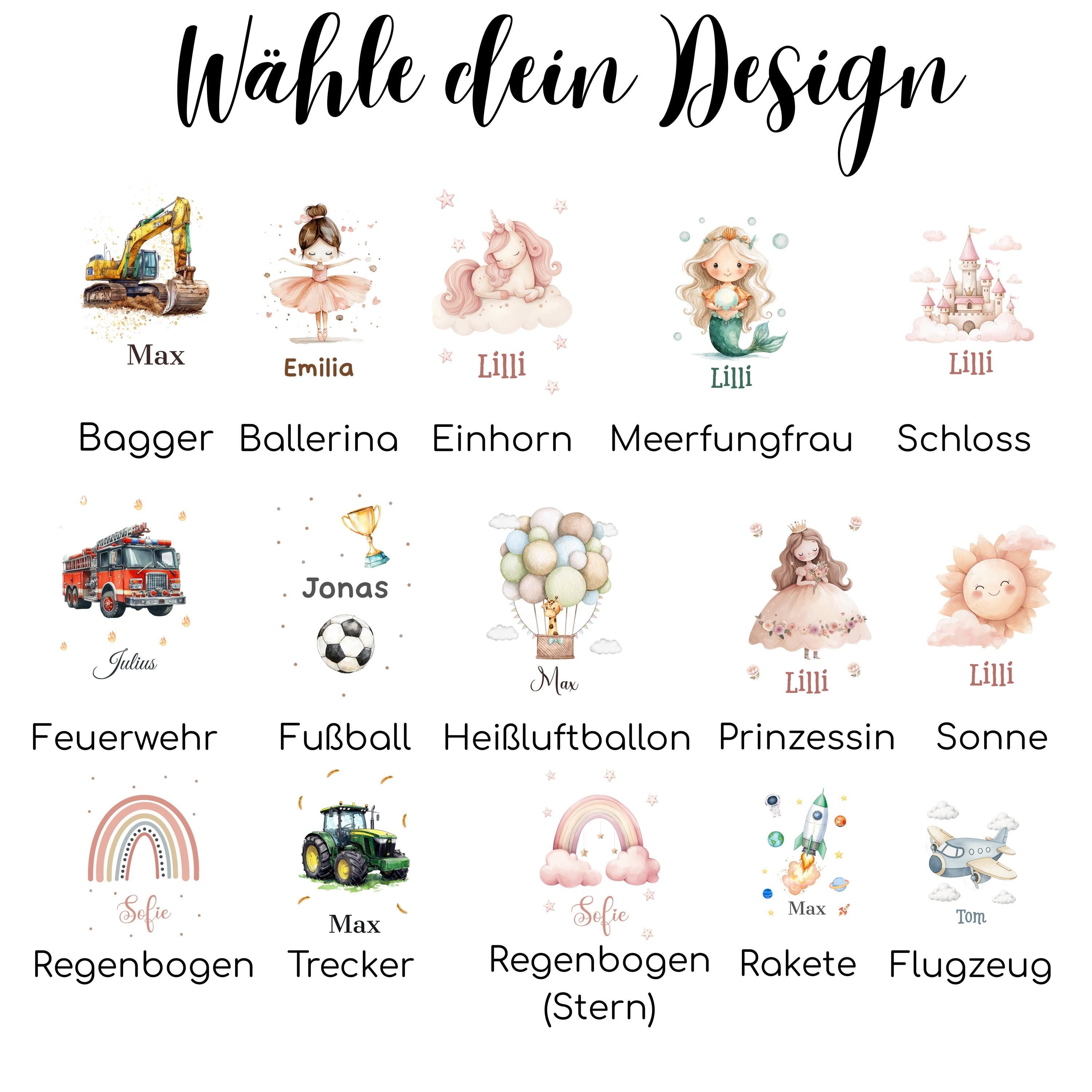 Personalisierte Jutebeutel mit Druck, Beutel mit Namen, Stofftasche für Kinder, Sportbeutel Kindergarten, Geschenk für Junge und Mädchen