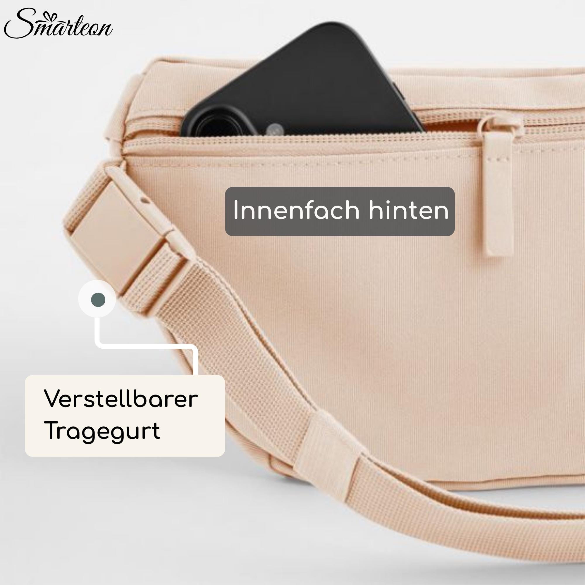 Bauchtasche personalisiert mit Namen â bestickte Crossbody Bag â Festival Tasche Damen Herren â Geschenk individuell
