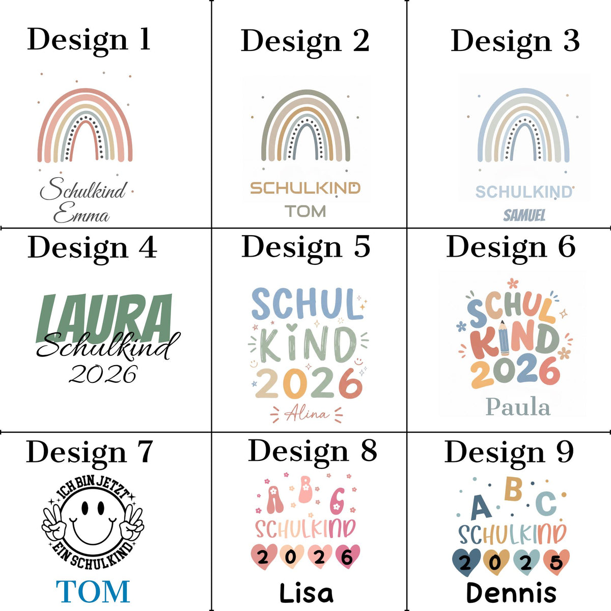 Personalisierte Kinder Sicherheitsweste Einschulung 2026 mit Name