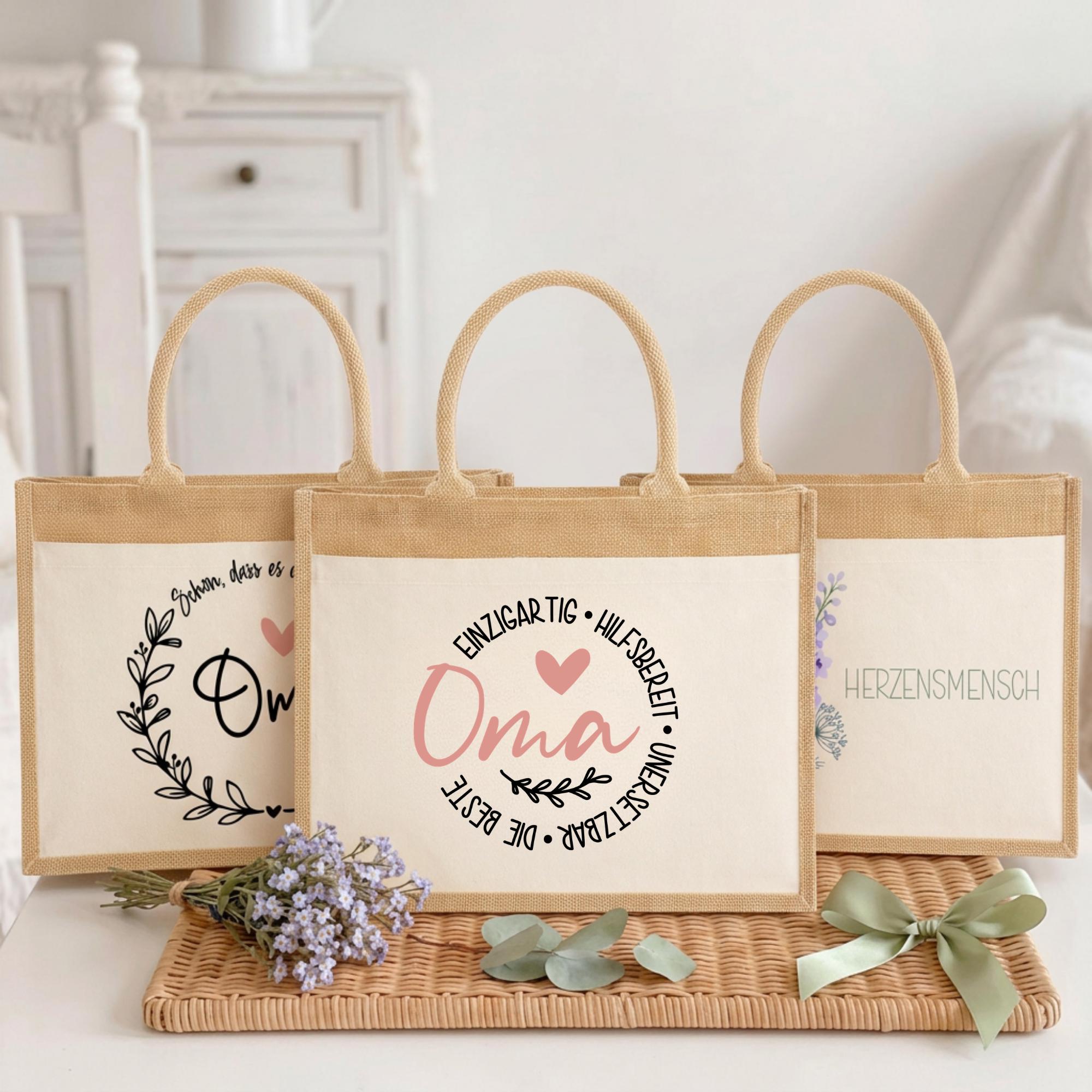 Personalisierte Jutetasche - die beste Oma