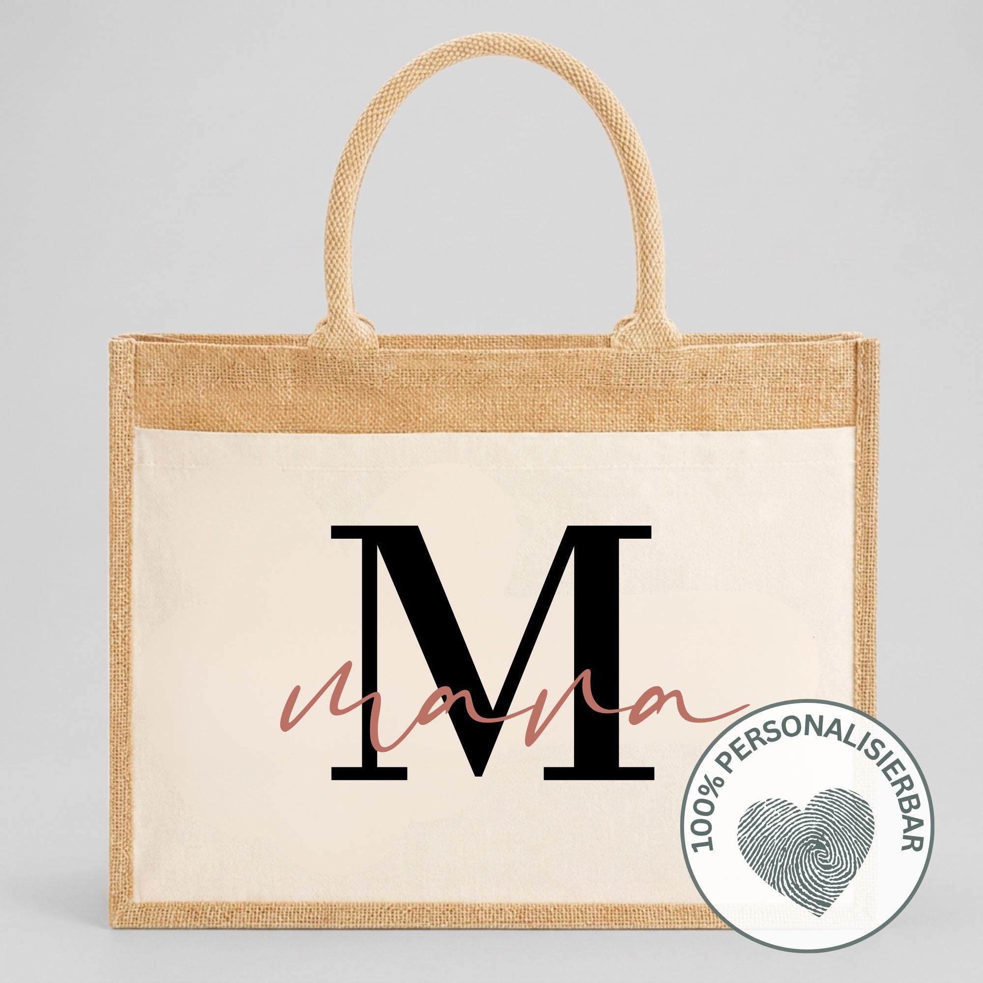 Personalisierte Jutetasche - Mama