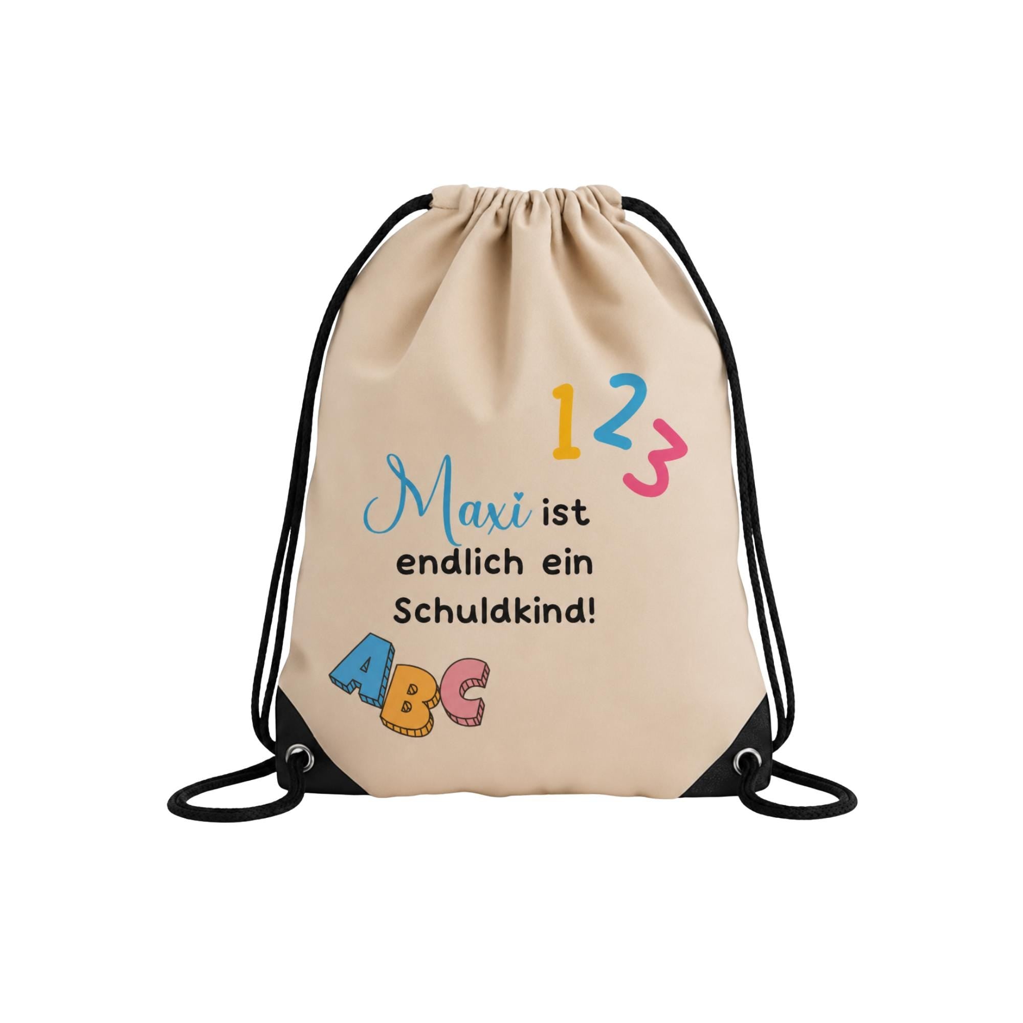 Personalisierter Turnbeutel mit Namen,Einschulung, Schulstart, Tasche Hort, Turnbeutel Schule, Sportbeutel Kinder mit Namen nach Wunsch