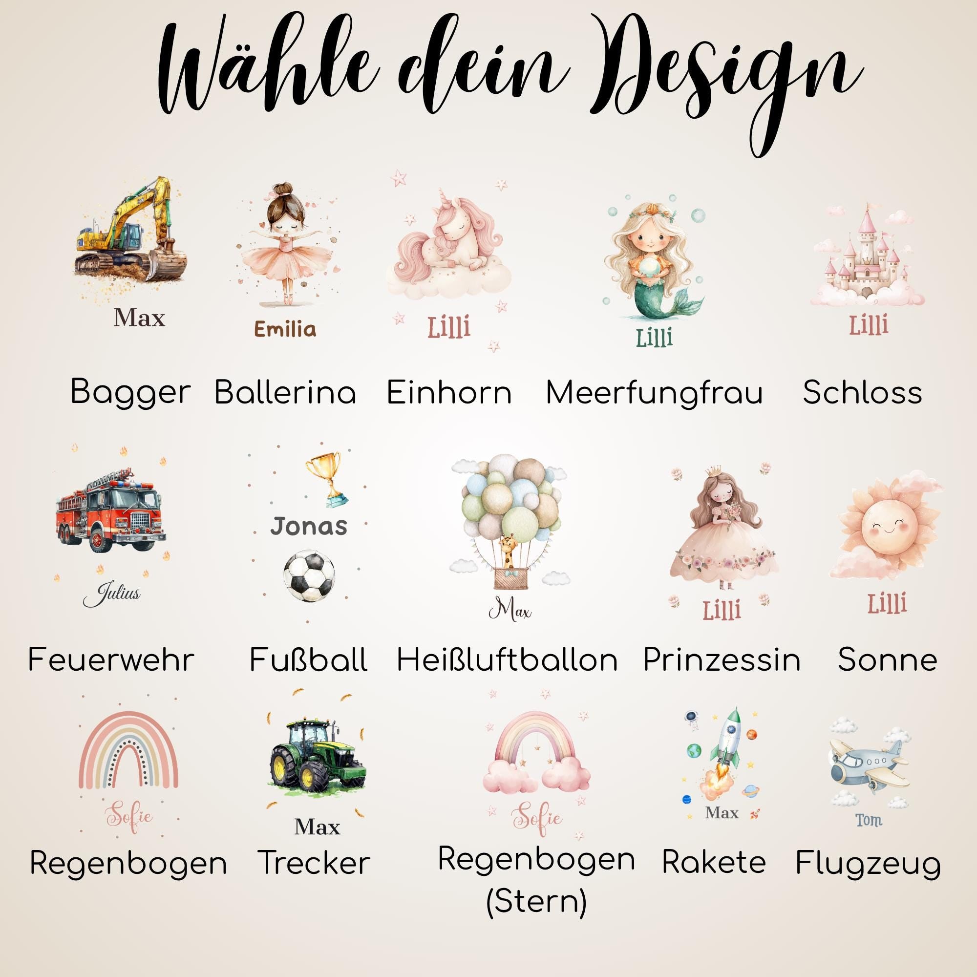 Personalisierte Jutebeutel mit Druck, Beutel mit Namen, Stofftasche für Kinder, Sportbeutel Kindergarten, Geschenk für Junge und Mädchen