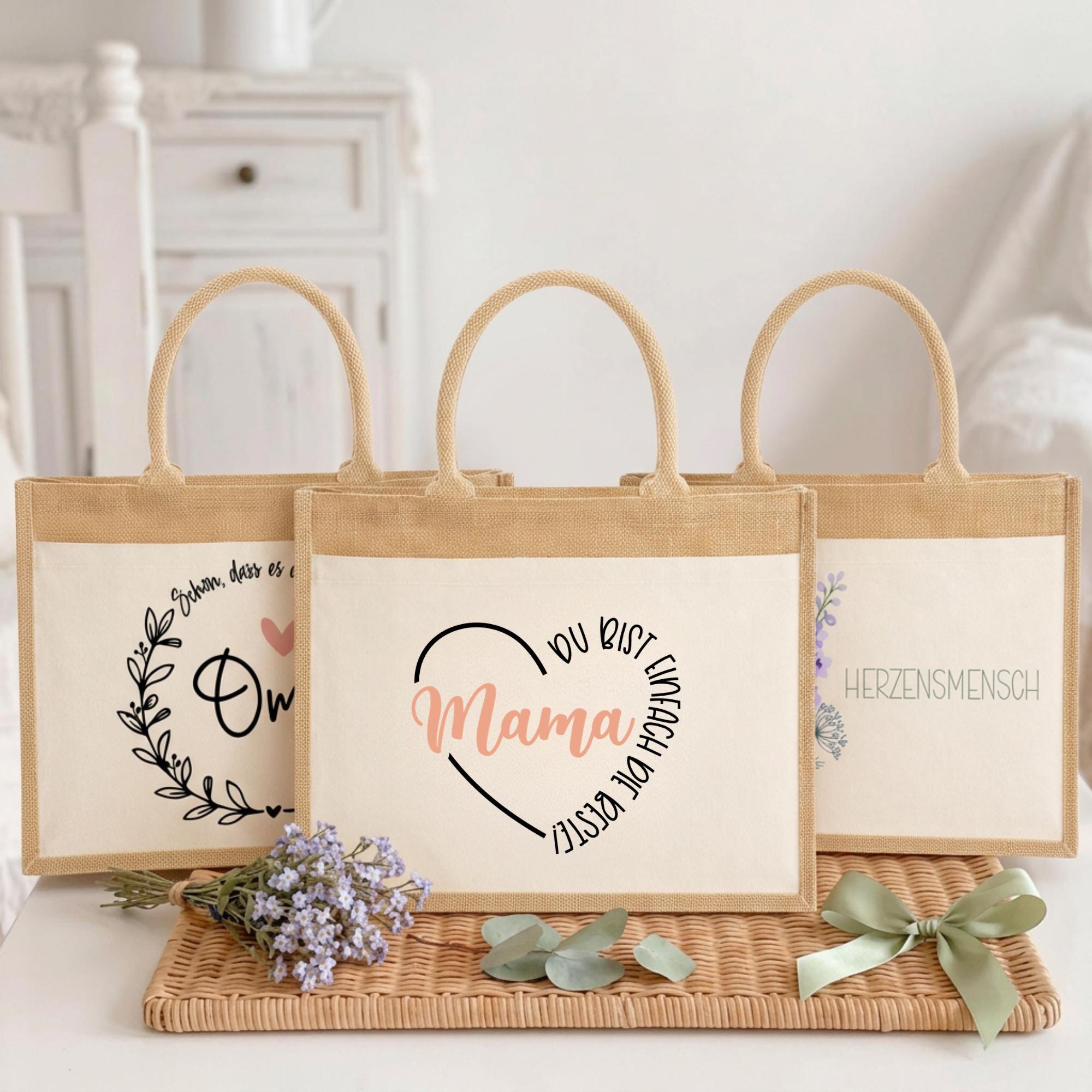 Personalisierte Jutetasche - beste Mama