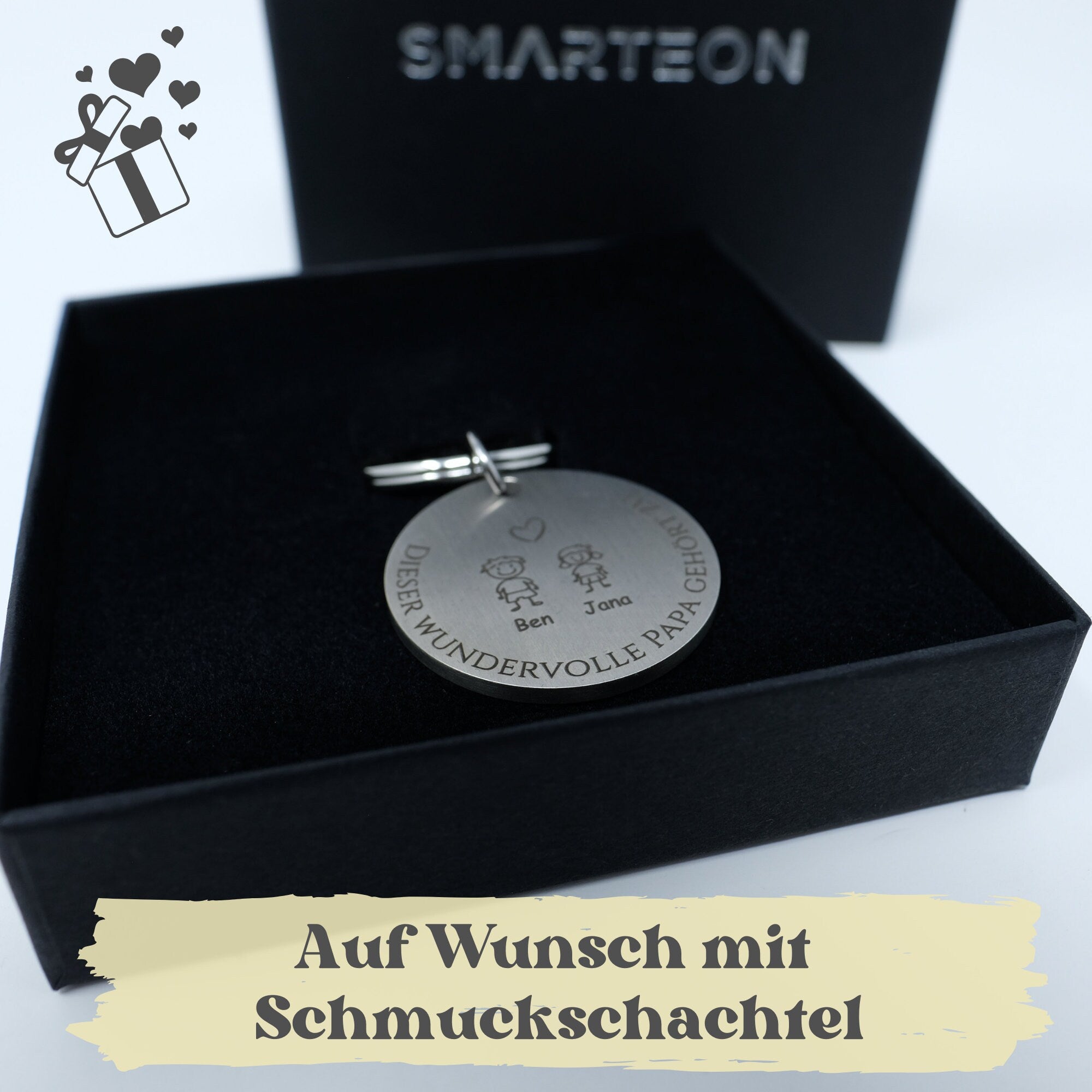 Personalisierter Schlüsselanhänger mit Gravur für Mama - "Diese Mama gehört zu ..."