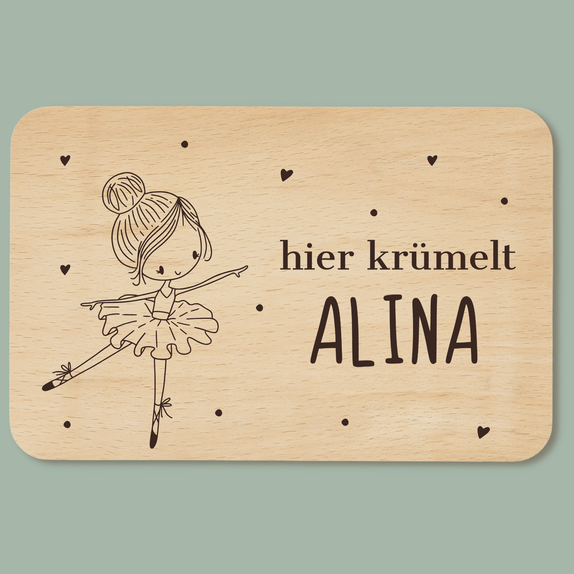 Frühstücksbrettchen Ballerina