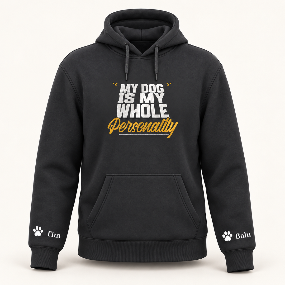 Hoodie personalisiert - my dog is my personality
