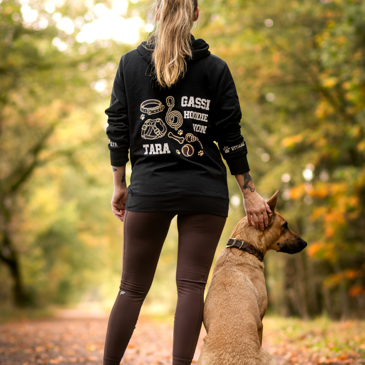 Hunde-Hoodie personalisiert - Gassi Hoodie von