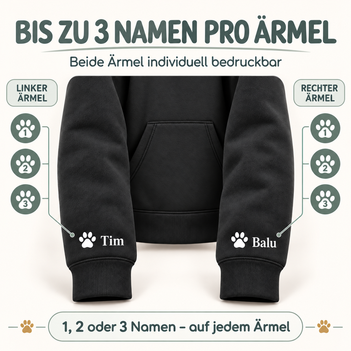 Hoodie personalisiert - my dog is my personality