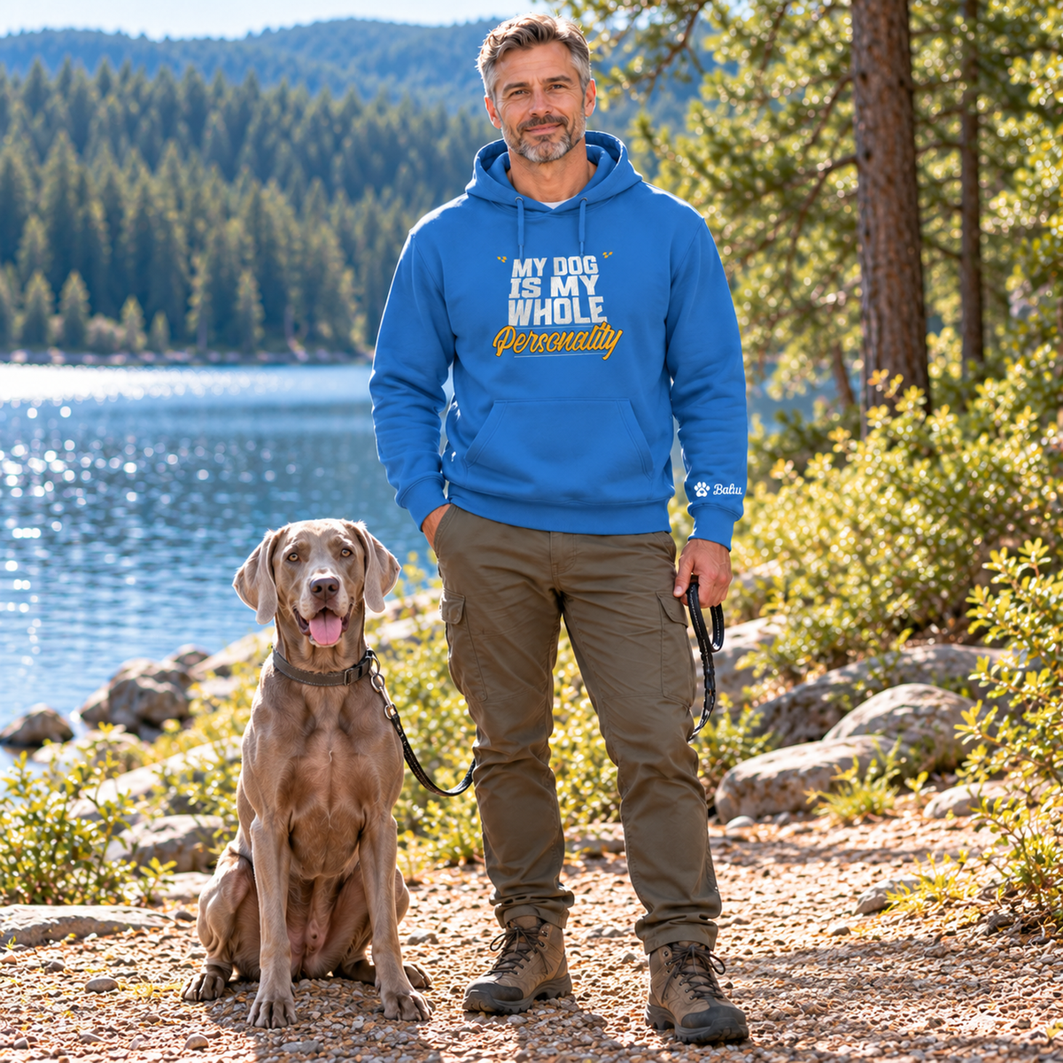 Hoodie personalisiert - my dog is my personality