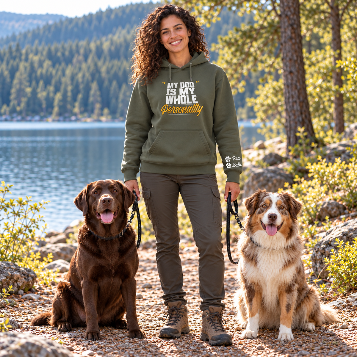 Hoodie personalisiert - my dog is my personality