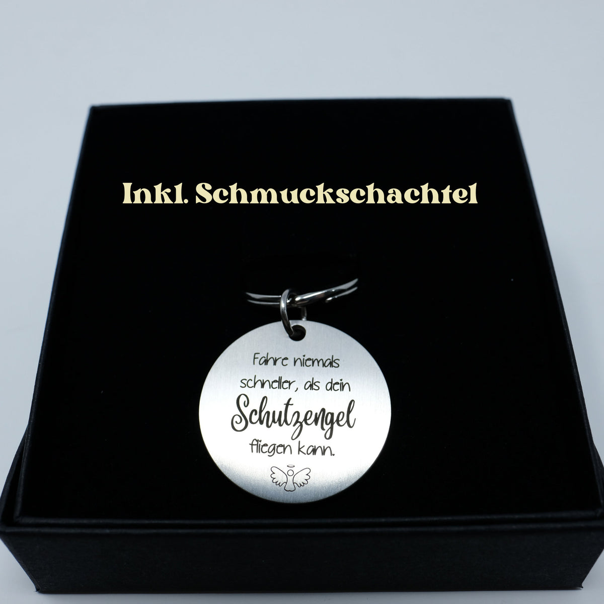 Schlüsselanhänger rund | Schutzengel