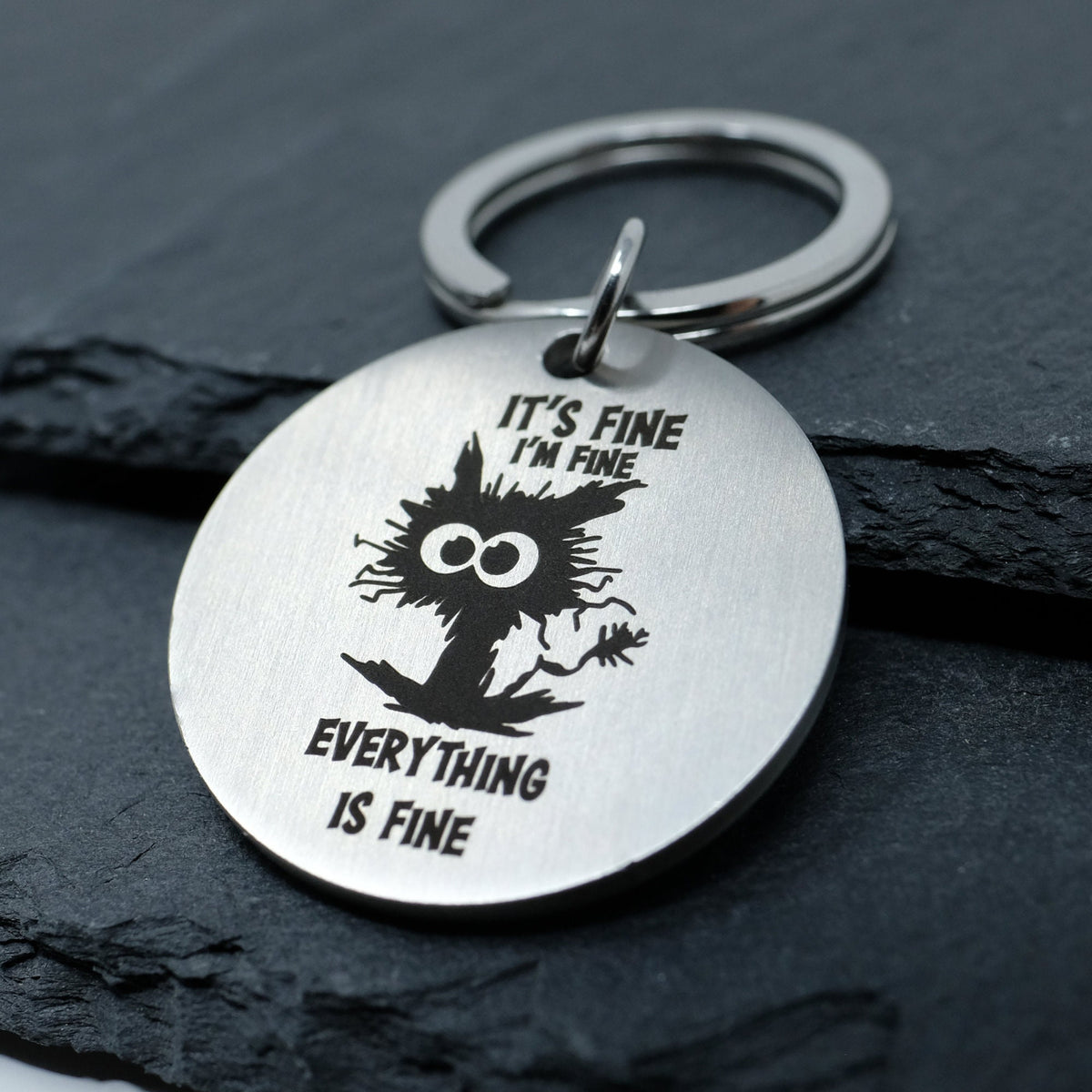 Schlüsselanhänger personalisiert - I am fine