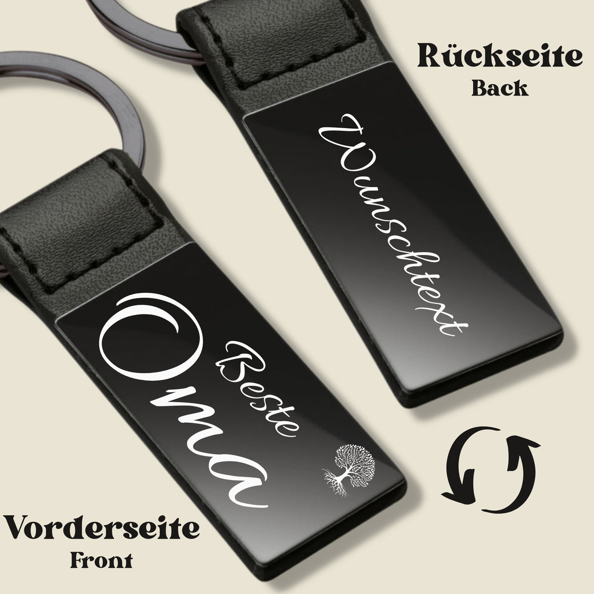 Schlüsselanhänger black - Beste Oma