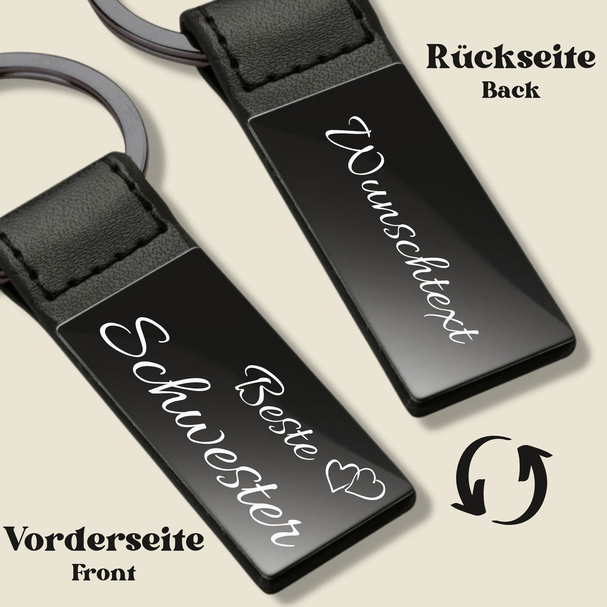 Schlüsselanhänger black - Beste Schwester