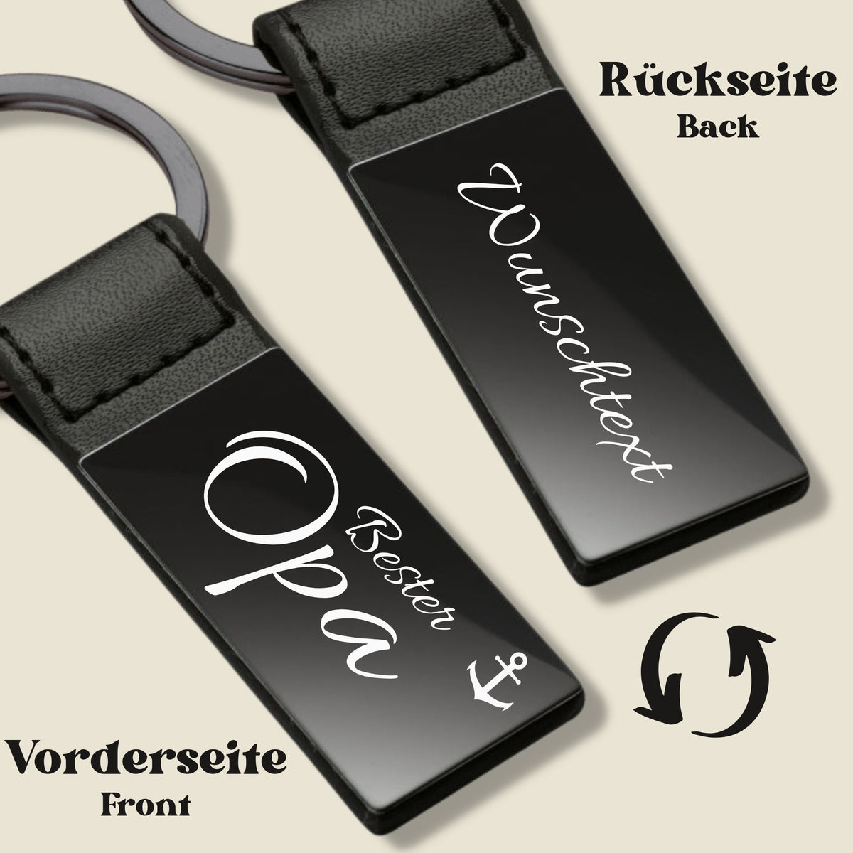 Schlüsselanhänger black - Bester Opa