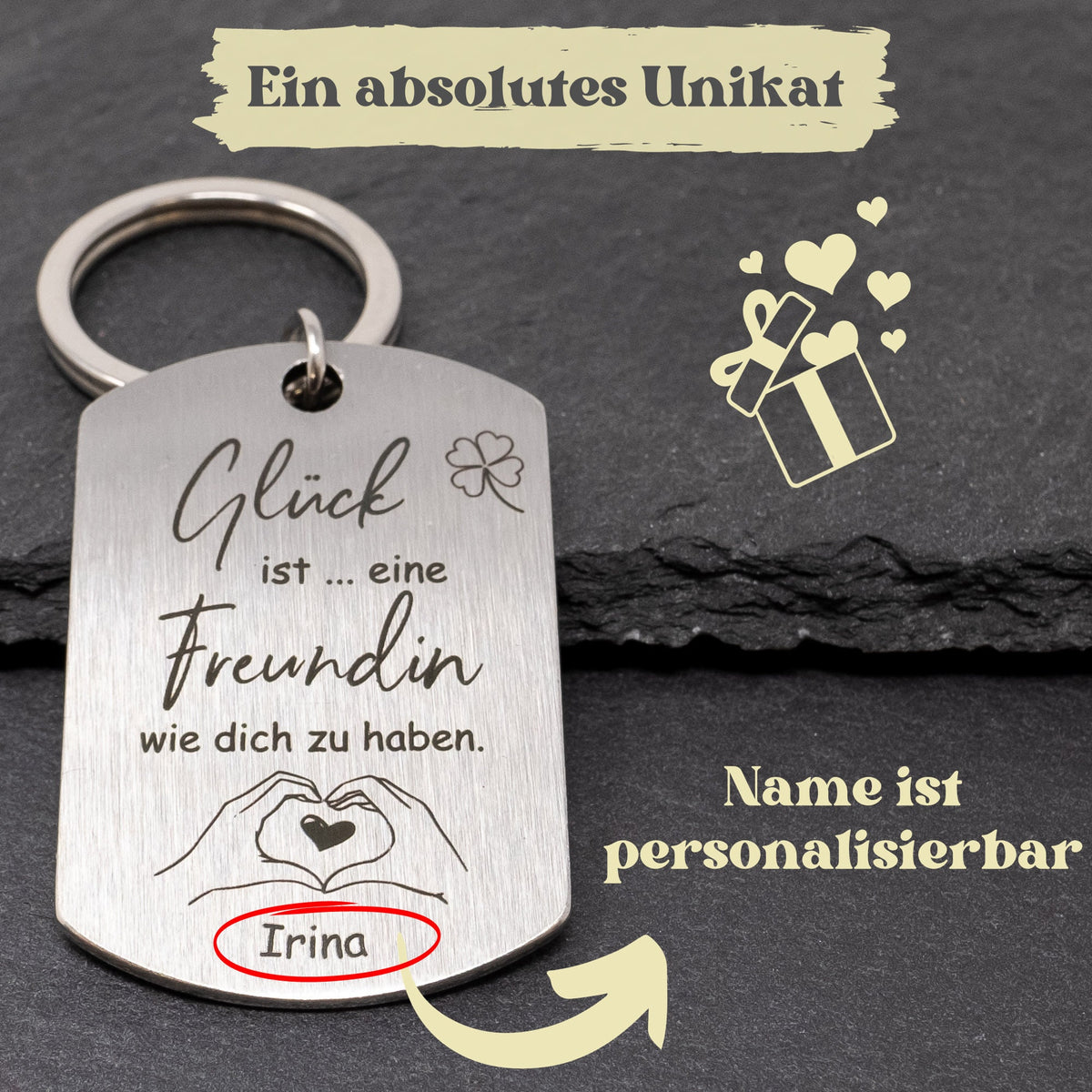 Schlüsselanhänger Dog Tag | Freundin