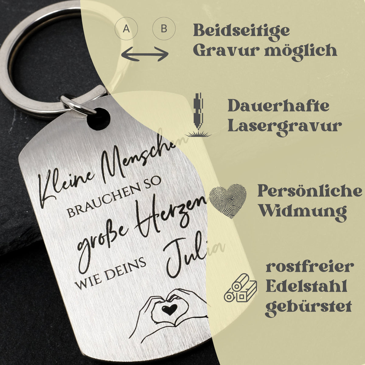Schlüsselanhänger für Erzieher/in | kleine Menschen