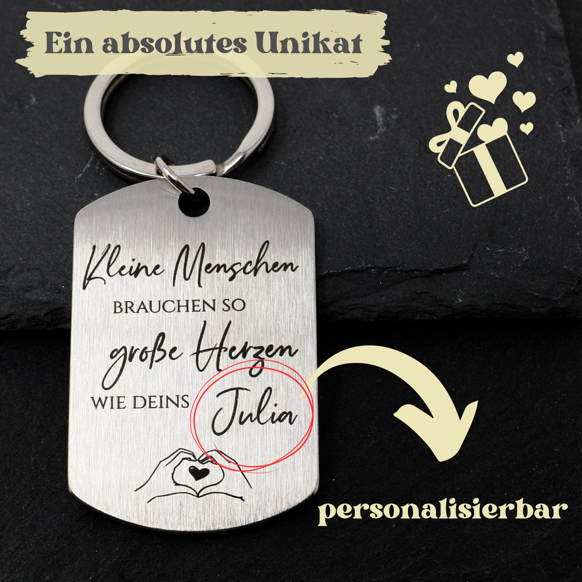 Schlüsselanhänger für Erzieher/in | kleine Menschen