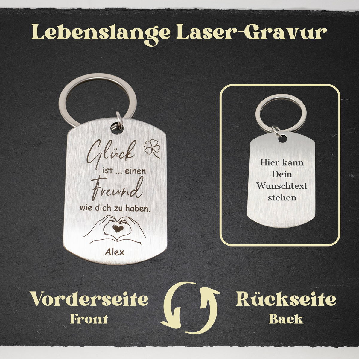 Schlüsselanhänger Dog Tag | Freund