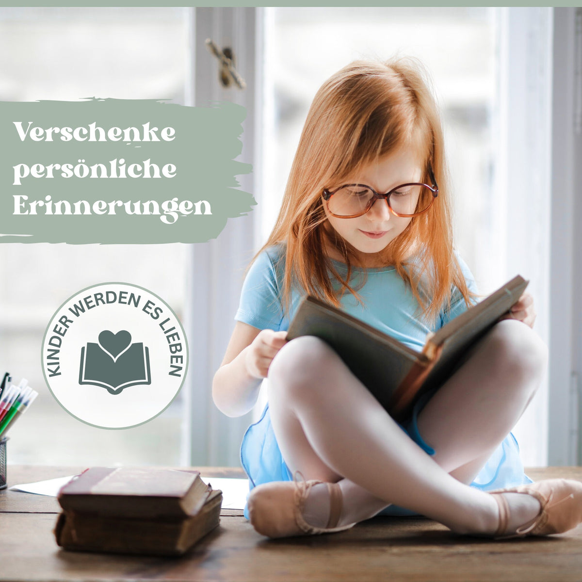 Kinder-Lesezeichen mit Namen und Tiermotiv