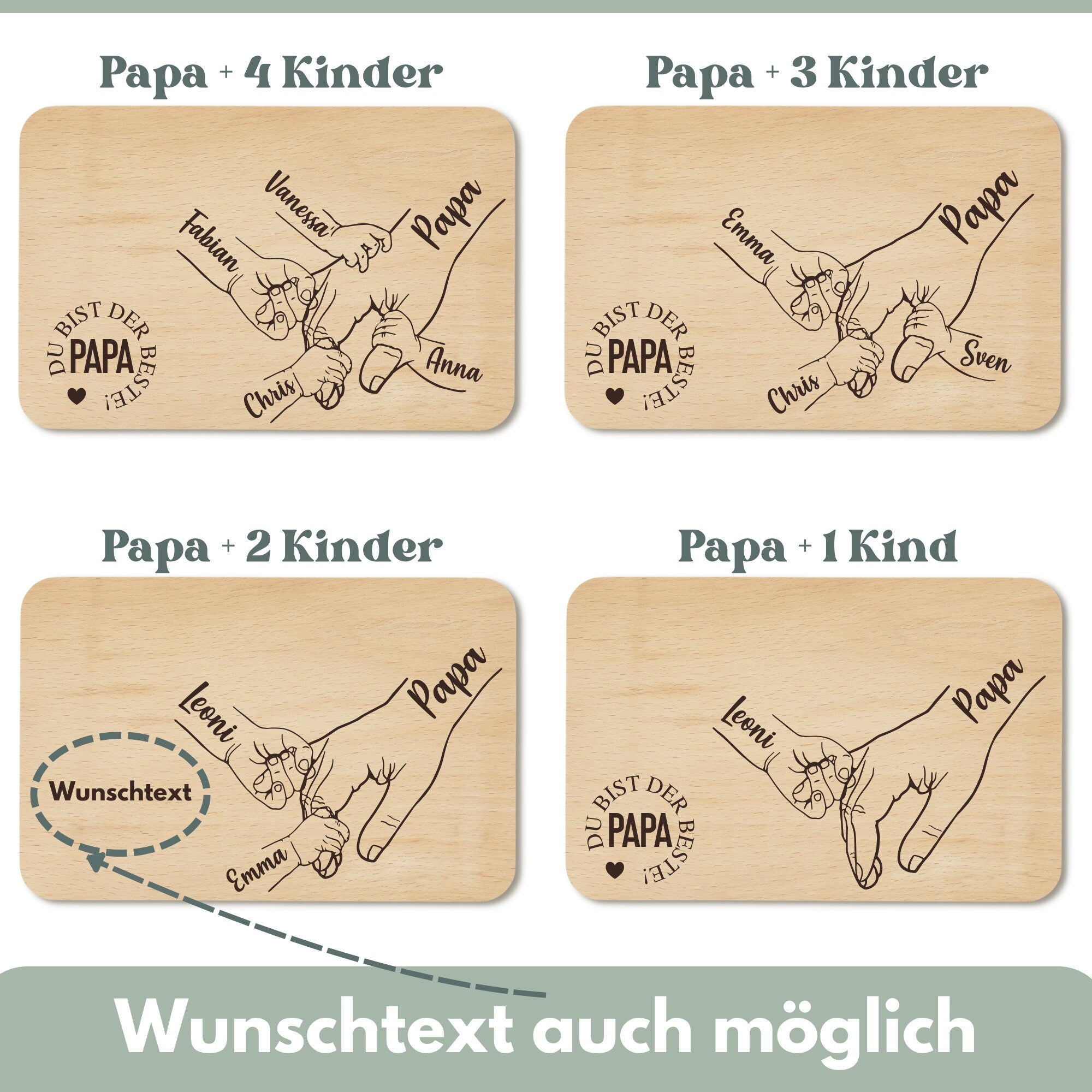 Frühstücksbrett "PAPA"