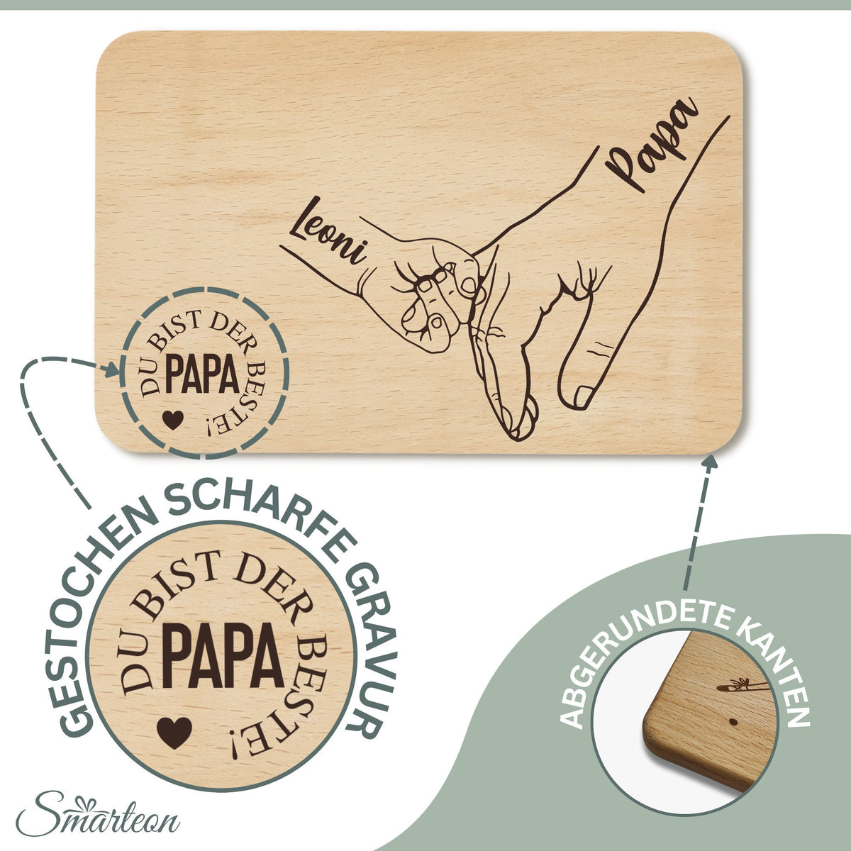 Frühstücksbrett "PAPA"