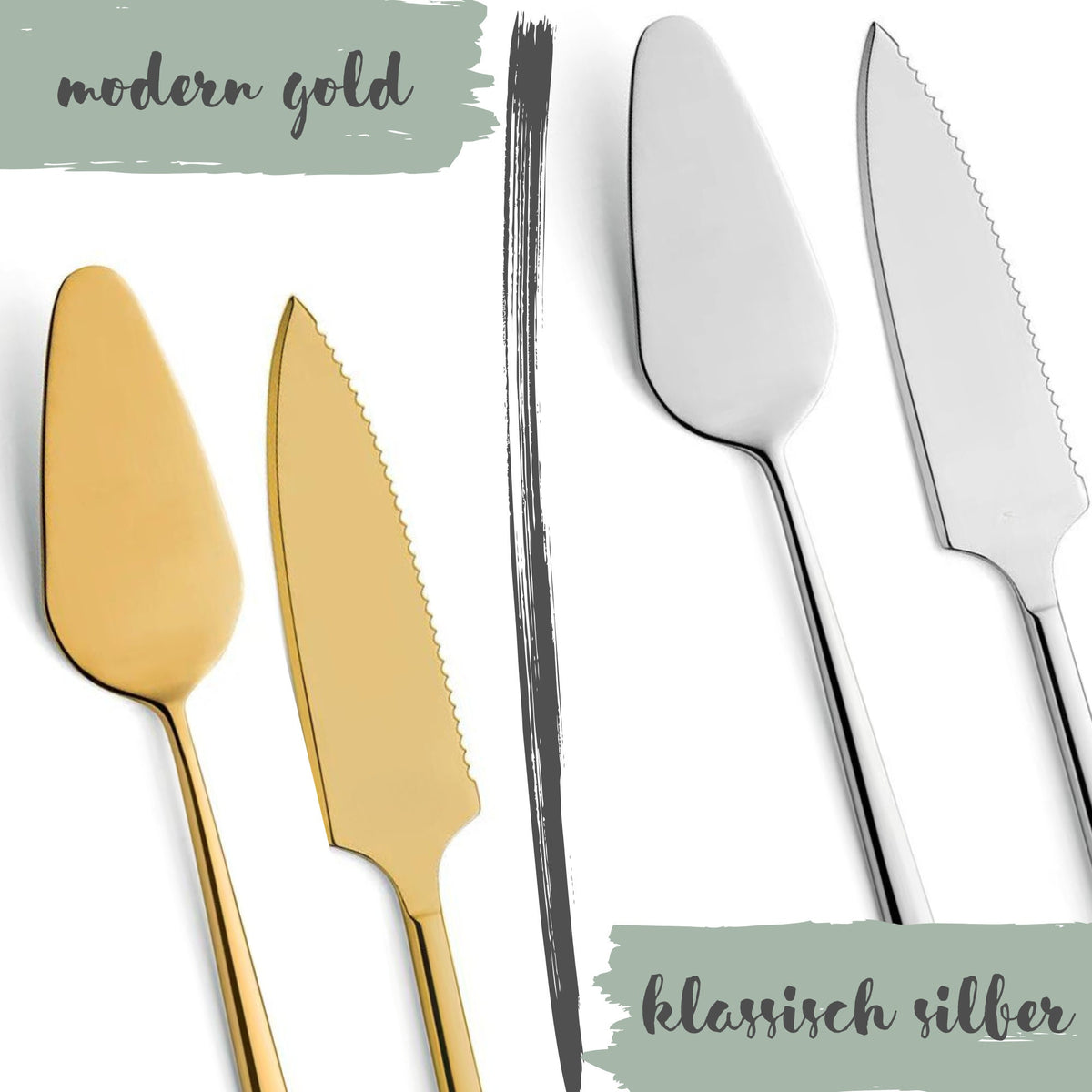 Tortenheber Set "Hand in Hand"
