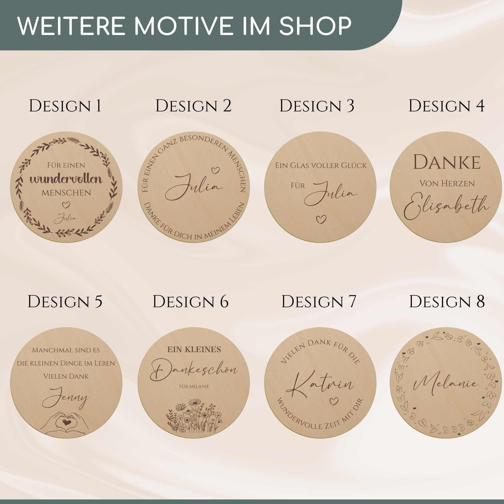 Vorratsglas personalisiert Danke Geschenk, Dankeschön Geschenke, Keksglas mit Namen, Holzdeckel mit Gravur, Keksdose | "Kleines Dankeschön"